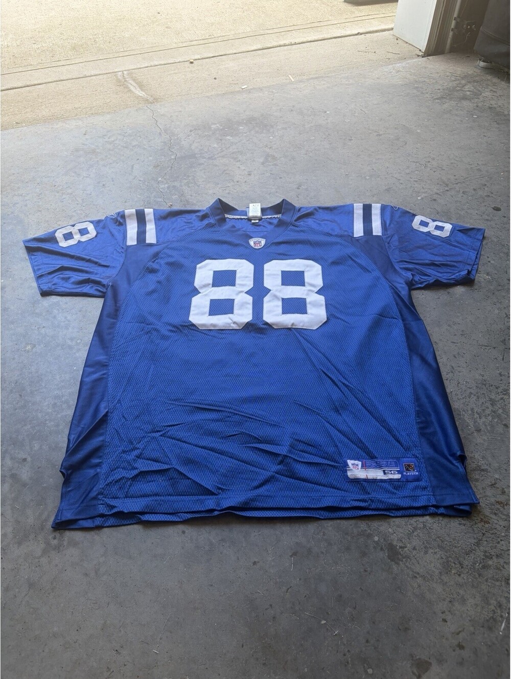 Marvin Harrison Indianapolis Colts Jersey Reebok88 Blue Men's Size 56 Sewn